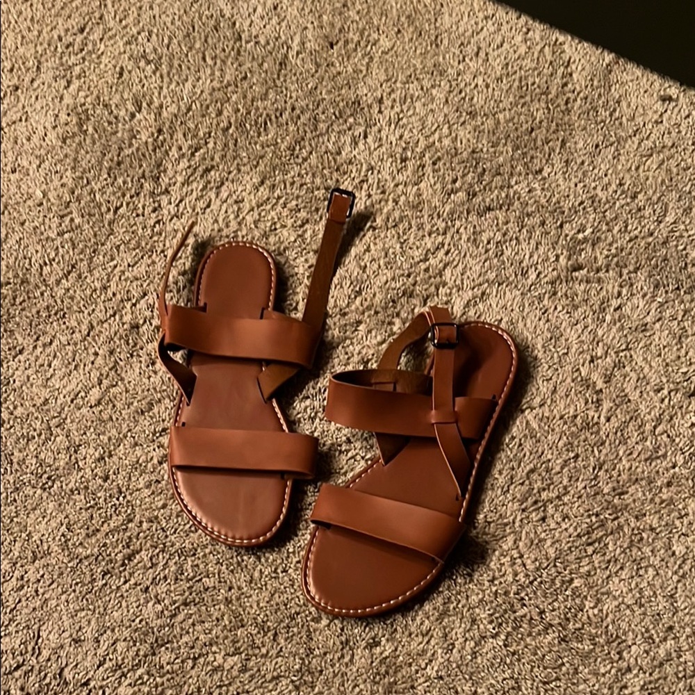Brown Leather Sandals